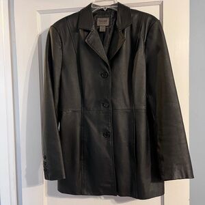 Women's John Paul Richard Black Genuine Leather Jacket
